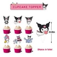 thumbnail image 3 of 25 Pcs Cute Kuromii Cake Topper and Cupcake Toppers Set Birthday Party Supplies for Kuromii Birthday Decorations, 3 of 5
