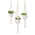 thumbnail image 1 of D-GROEE 2Pcs Handcrafted Plant Hangers, Indoor Hanging Planters Basket Decorative Flower Pots Holder Stand Boho Home Decor, 1 of 8
