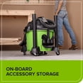 thumbnail image 4 of Greenworks 9 Gallon AC Wet/Dry Vacuum, Workshops Wheeled Cleaner with Washable HEPA Filter and Multiple Accessories for Hard Floor & Carpet, 4 of 13