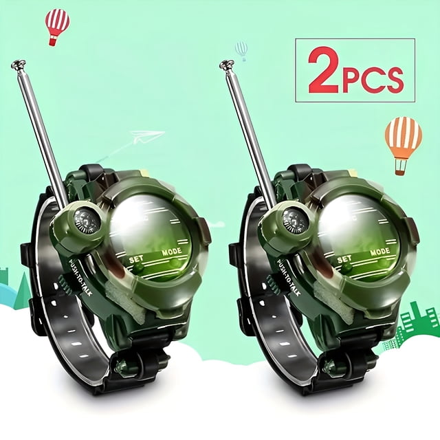 Reloj Walkie Talkie, Reloj Espía, Juguetes Militares Para Niños De 8 A 12 Años, Reloj Digital 7 En 1 Walkie Talkie, Transceptor Bidireccional De Largo Alcance Con Flash, Geniales Dispositivos Espía Pa
