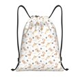 thumbnail image 1 of Disketp Dachshund Dog Puppy Print Drawstring Backpack Drawstring Gym Bags Draw String Bags for Sports, Gym, Travel, Swimming, Beach-Small, 1 of 6