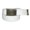 White, variant on CTM Fabric Belt with Brass Flip Top Buckle (Men)