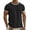 Black#12317KK, variant on Men's Linen Shirts Short Sleeve Gym Shirts Men Lightweight Running Gym Jerseys for Men Light Blue L