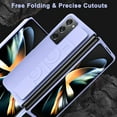 thumbnail image 3 of Compatible Samsung Galaxy Z Fold 2 Case Strap Purple,Full Protective Hard PC Bumper Lightweight Case Cover for Samsung Z Fold 2 Phone Case with Strap,Samsung Galaxy Z Fold 2 Thin Case for Women, 3 of 14