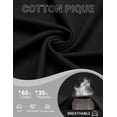 thumbnail image 5 of COOFANDY Mens Polo Shirts Short Sleeve Cotton Pique T-Shirts 2 Buttons Casual Performance Golf Shirts, 5 of 6