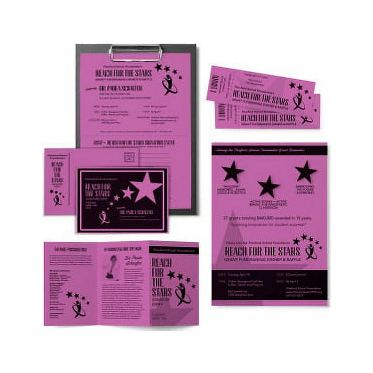Astrobrights LaserInkjet Printable Multipurpose Card Stock Letter
