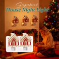 thumbnail image 1 of Gingerbread House Night Light, Christmas Gingerbread House Lamp, Holiday Nightlight for Kids Room, Festive Gingerbread House Decoration with Light, 1 of 9