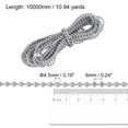 thumbnail image 2 of Unique Bargains Chaîne Perlée de 11 Yards pour Stores à Rouleau, Cordon pour Pièces de Réparation de Fenêtre, Gris, 2 of 5