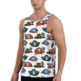 thumbnail image 2 of Daiia Pirate Hats Printed Men's Quick Dry Fit Muscle Tank Top Slim-Fit Tank Workout Tank Top Lightweight Sports Tank Top-Small, 2 of 7