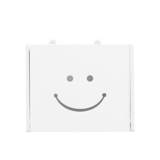 Caja De Almacenamiento Para Enrutador Wifi Estuche Colgante Para Decodificador Básicos Soporte Compacto Para Enrutador Wifi Tablero De Madera Y Plástico Para El Hogar Pasillo Sala De Estar Vogacara HA015938-00