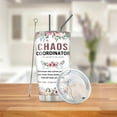 thumbnail image 6 of Chaos Coordinator Gifts-Chaos Coordinator Travel Mug with Straw for Mom Coworker Boss Manager Employee-Retirement Birthday Gifts for Women Men Boss Lady Coffee Tumbler 20oz, 6 of 6