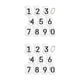 thumbnail image 4 of Cateissary Kit de plantillas de números, plantillas de letras, patrón alfabético para 10 números/cinta 10 números/cinta 2piezas, 4 of 6