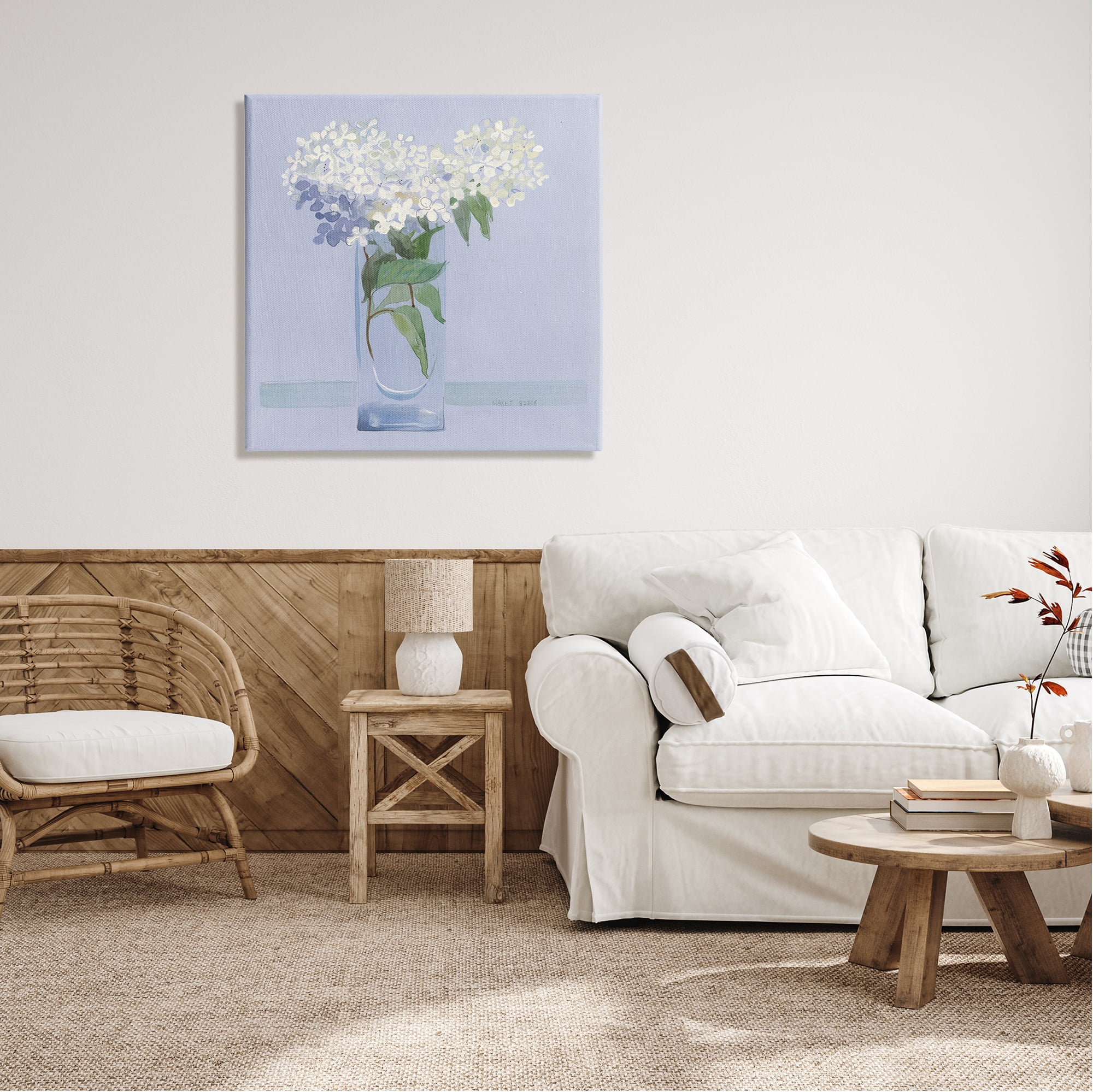 Stupell Industries Lovely Flower Blossom Bouquet Pale Purple Accent Painting Gallery Wrapped Canvas Print Wall Art, Design by unknown