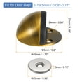 thumbnail image 2 of Magnetic Door Stopper Catch, 2 Pack Stainless Steel Floor Door Stops, Brass Tone, 2 of 5
