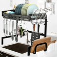thumbnail image 7 of Litake Over Sink Dish Drying Rack, Adjustable Multifunctional Dish Drainer for Kitchen Storage Countertop Organization, 25.6-35.5in, 7 of 7