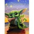 thumbnail image 1 of Disney Diamond Painting Cartoon Lilo Stitch Cheshire Cat Diamond Embroidery Elsa Yoda Mosaic Art DIY Children's Home Decor Gift20x30cm-Round Drill Gao Jinjia LED, 1 of 2