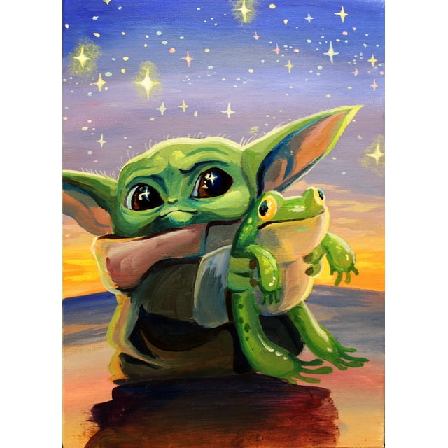 Disney Diamond Painting Cartoon Lilo Stitch Cheshire Cat Diamond Embroidery Elsa Yoda Mosaic Art DIY Children's Home Decor Gift20x30cm-Round Drill Gao Jinjia LED