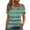 Green, variant on Womens Short Sleeve Blouses Womens Printing Off-The-Shoulder Halter Short Sleeve Button-Up Top Blouse Women Short Sleeve Tops Women Short Sleeve Blouse Short Sleeve Tops for Women