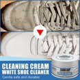 thumbnail image 5 of 100g White Shoes Cleaning Cream Stains Remover Shoes Whitening All-Purpose Cleansing Cream With Wipe Sponge For Shoes Sneakers, 5 of 5