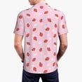 thumbnail image 6 of Wukai Strawberry Floral Men’s Polo Shirts,Quick-Dry Athletic Shirt,Classic Fit Shirts-X-Large, 6 of 8
