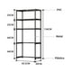 thumbnail image 5 of Mueble Organizador Baño DOSYU Rack Estante Sanitario Taza Repisa Color Negro 3 niveles, 5 of 5