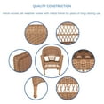 thumbnail image 2 of Jeco 3pc Wicker Chair and End Table Set in Honey without Cushion, 2 of 9