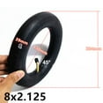thumbnail image 4 of 8 Inch 8X2.125 Inner Tube for Electric Scooter 45 Degree Bent Nozzle 2Pc, 4 of 5