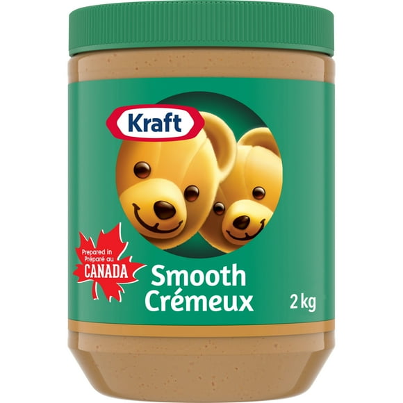 Beurre d’arachide lisse Kraft, Pot de 2 kg 2kg