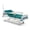 Blue [3 Functions], variant on ZENART Full Electric 2 Function Hospital Bed with 4" Mattress, ICU Home Care Bed with IV Pole & Dining Table, 5" Locking Casters