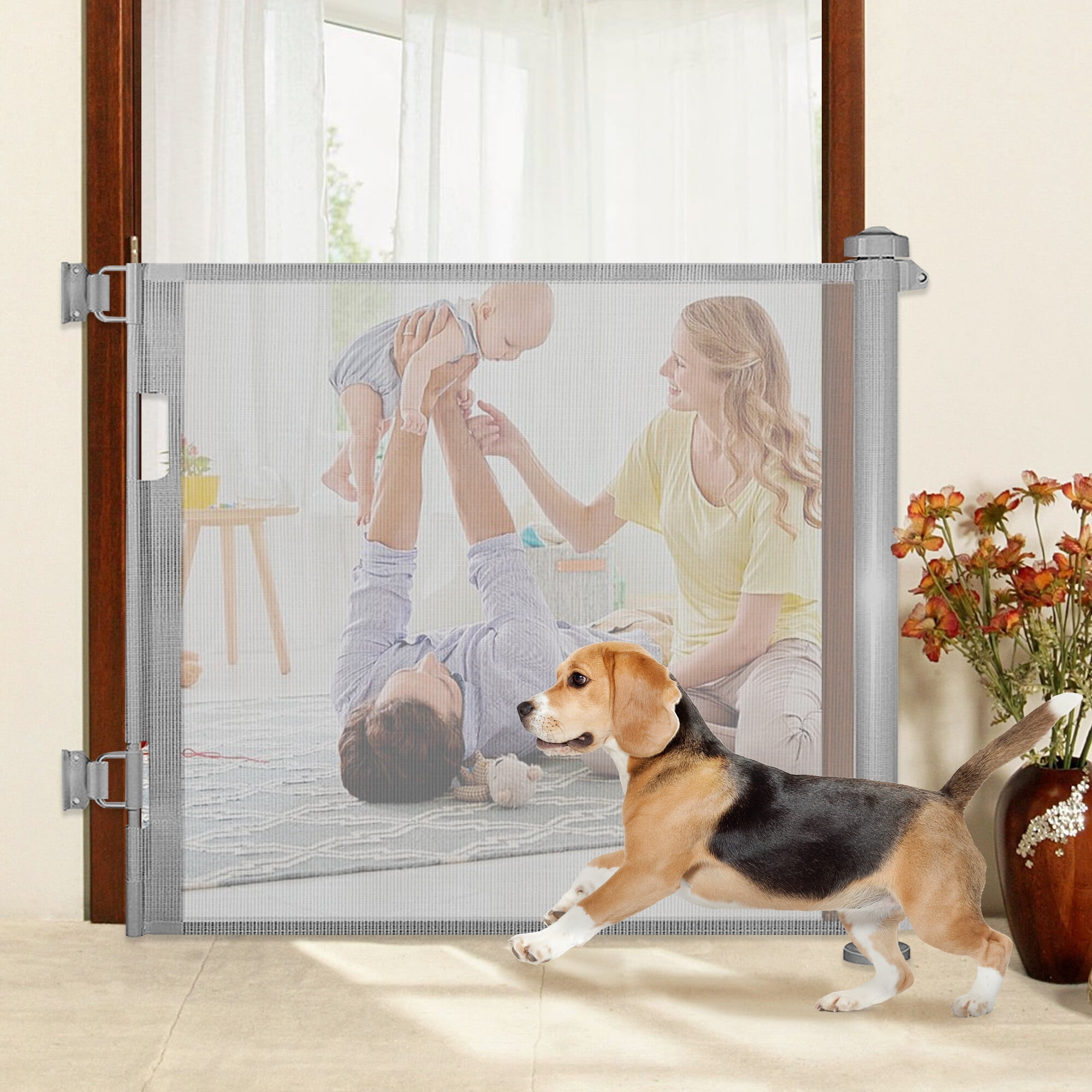 KALEFU Baby Gate for Doorway, Extra Wide Child Safety Gate or Pet Dog