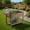 Brown, variant on Topcobee 34.25" H Wooden Garden Box with 8 Pockets and Lockable Wheels, Foldable Side Clapboard, Elevated and Self-Draining Design, Garden Boxes Outdoor Raised, Planters for Outdoor Plants, Brown