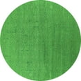 thumbnail image 1 of Ahgly Company Indoor Round Oriental Green Industrial Area Rugs, 6' Round, 1 of 4