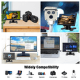 thumbnail image 5 of LESOWN Small 7 inch IPS Second Screen Touchscreen Portable External Monitor Full HD 1024x600 HDMI LCD Display with Dual Speaker & Stand Black, 5 of 9