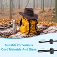thumbnail image 5 of Uxcell Plastic Cord Lock, Single Hole Toggle Stopper Round Ball Shaped Adjustable Cord Stop Fastener Gray, 5 of 6