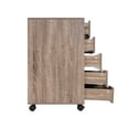 thumbnail image 4 of Office File Cabinets Wooden File Cabinets for Home Office Wood File Cabinet Mobile File Cabinet Mobile Storage Cabinet Filing Storage Drawer by Naomi Home-Color:Vintage Oak,Size:5 Drawer, 4 of 10