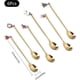 thumbnail image 2 of Christmas Coffee Spoon Set - 6 Stainless Steel Spoons with Holiday Ornaments for Parties, 2 of 5