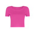 thumbnail image 4 of Hauts pour Femmes T-shirt d'Été à Manches Courtes à Col Rond Aguichant Coupe Ajustée pour Femmes Kagetolytai Rose Vif G, 4 of 8