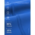 thumbnail image 6 of NELEUS Womens High Waist Capri Yoga Leggings Cropped Pant for Workout with Two Pockets,Blue,US Size S, 6 of 12