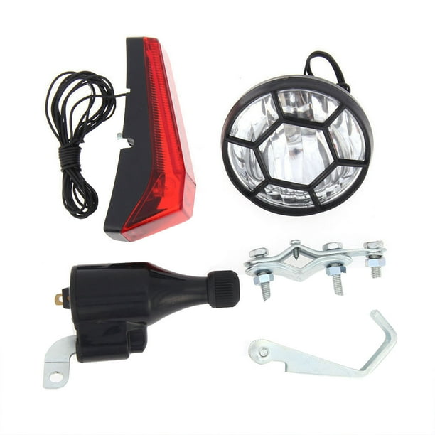 Bowake Bicycle Motorized Bike Friction generator Dynamo Headlight Tail