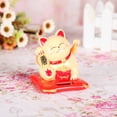 thumbnail image 3 of Dserhfy Lovely Solar Power Shake Hand Lucky Cat Car Interior Dashboard Ornament Gift, 3 of 8