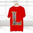 thumbnail image 5 of Letter L Graphic Design Tee Unisex 100 Cotton With Antique Gold Letters Artwork T-Shirt, 5 of 18