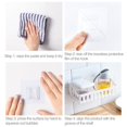 thumbnail image 2 of Bathroom Shelf Bathroom Adhesive Storage Rack Kitchen Home Decoration Corner Shower Shelf Rack Storage Rack Accessories 3 Color, 2 of 3
