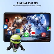 12 inch Tablet,Android 15 Tablets with 256GB ROM,Helio G99 Octa-Core for Gaming,5G WiFi Tableta,2K Display,2TB Expand,8000mAh,Quad Speaker,Dual Camera,AI,Widevine L1,GPS,Android Tablet with Keyboard