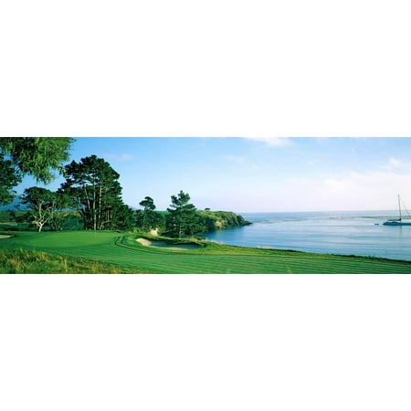 Pebble Beach Golf Course, Pebble Beach, Monterey County, California, USA Golfing Coast Photo Print Wall