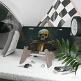 thumbnail image 3 of 1 Pcs Durable License Plate Covers & Frames, Skull and Sword For Decorative Front, Waterproof For Decoration Aluminum License Plate Covers & Frames Cover For Men Women, 12" X 6", 3 of 6