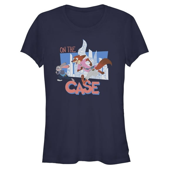 Juniors Zootopia 2 Nick and Judy On the Case T Shirt