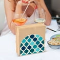 thumbnail image 3 of Yayeee Napkin Holder for Table Kitchen Paper Tissue Organization, Blue Geometric Pattern, 3 of 8