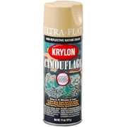 Krylon Camouflage Paint, Ultra Flat, Sand, 11 oz.