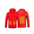 thumbnail image 1 of Mialoley USB Electric Heated Jacket Winter Hooded Long Sleeve Full-Zipper Down Jacket Coat with Pockets for Women Men, 1 of 3