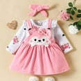 thumbnail image 2 of Emitonse Girls Skirt Set Baby Toddler Girl Outfits Fall Winter Clothes Knitted Cotton Long Sleeves Tops & Button Mini Skirts Set Size for 3-6 Months,RD2, 2 of 9